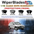 thumbnail image 2 of 2010 Kia Sportage Beam Wiper Blades Wipers w/1yr Warranty (Set of 2) (WiperBladesUSA), 2 of 5