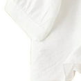 thumbnail image 4 of Levmjia Women's Tops Fashion V-Neck Pullover Cotton Linen Blouse Mid Sleeve Embroidered Casual Polyester Comfortable Shirt Spring Summer, 4 of 5