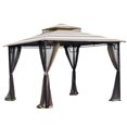 thumbnail image 1 of Garden Winds Replacement Canopy Top Cover for the Bamboo Look Gazebo -Standard 350 - Cabana Beige, 1 of 8