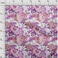 thumbnail image 2 of oneOone Viscose Chiffon Purple Fabric Leaves & Floral Artistic Craft Projects Decor Fabric Printed By The Yard 42 Inch Wide, 2 of 4