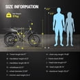 thumbnail image 6 of YareYi Electric Bike for Adults, 2000W Peak E-Mountain Bicycle, 20"x4" Fat Tire 30mph Ebike, 48V 624Wh Removable Battery 70Miles Range, 7 Speed and Full Suspension UL2849, 6 of 12