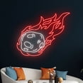 thumbnail image 5 of Handmadetneonsign Meteorite Neon Sign, Meteor LED Light, Comet Neon Light, Star Led Sign,Space Room, 5 of 5