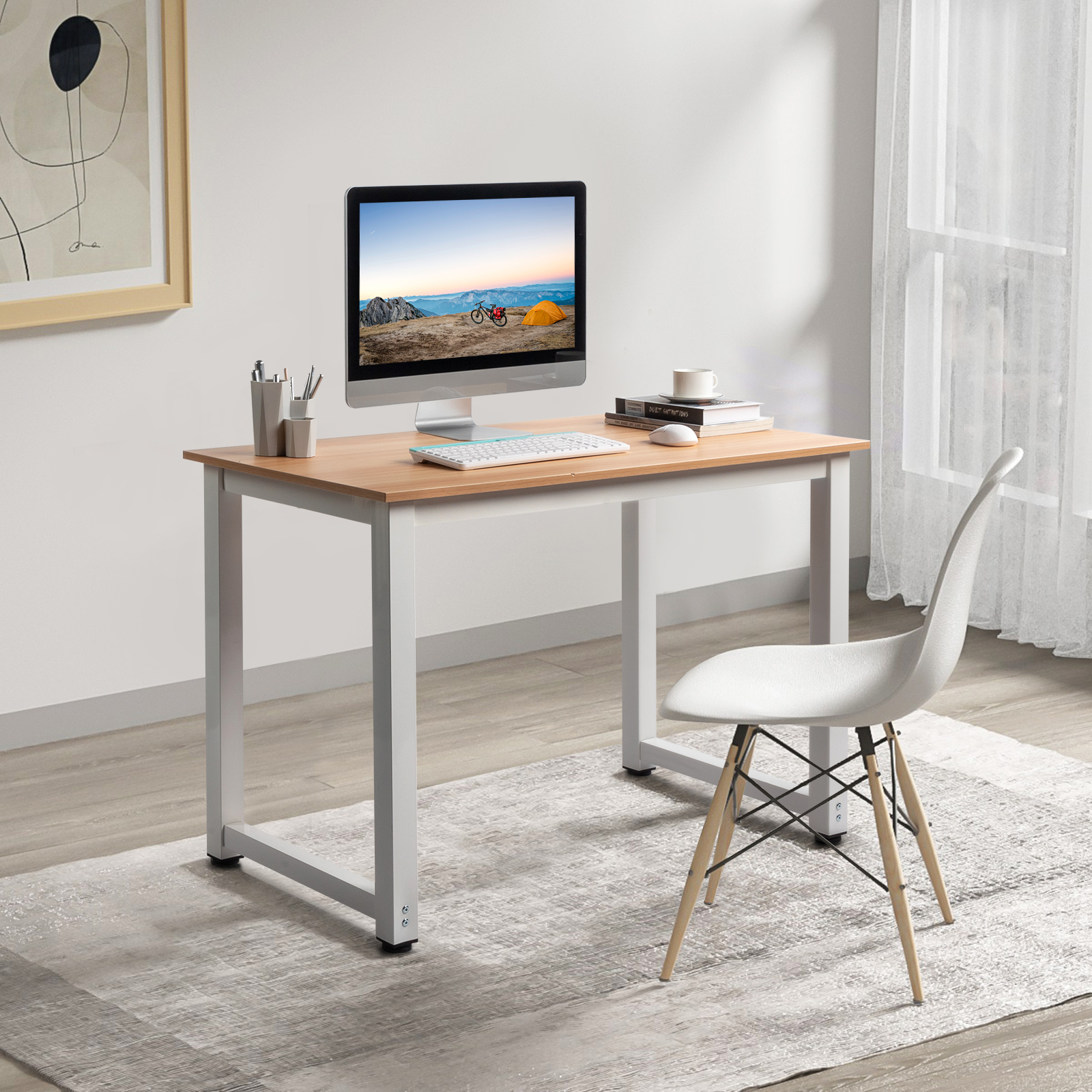 Ktaxon Wood Computer Desk PC Laptop Study Table Workstation Home Office Furniture - image 5 of 10