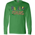 thumbnail image 3 of Inktastic Argyle Mardi Gras Long Sleeve T-Shirt, 3 of 5