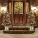 thumbnail image 2 of 2-pack 3-foot prelit artificial snow-flocked christmas trees con 78 LED lights. battery-operated con timer para holiday home decor, 2 of 7