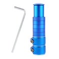 thumbnail image 4 of Adaptador de altura para manillar de bicicleta, elevador de cabeza de extensión, horquilla de bicicleta de 1 1/8 "28,6mm azul 13cmx3.5cm Zulema Elevador de manillar de bicicleta, 4 of 8