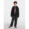 thumbnail image 2 of Weekend Academy Boys Faux Shearling Full Zip Mock Neck Jacket, Sizes 4-18, 2 of 5