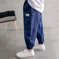 thumbnail image 2 of Pantalones largos finos de verano para niños, pantalones cortos informales transpirables antimosquitos, holgados, para niños pequeños y medianos, 2 of 5