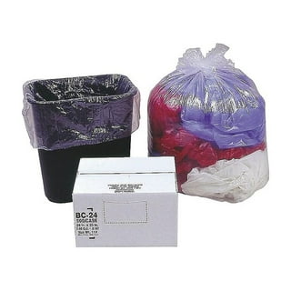 ccliners KF1LJMM 7-10 Gallon Clear Garbage Bags Medium Kitchen Trash Bags  Large Plastic Wastebasket Trash Can Liners for Home and Office Bins