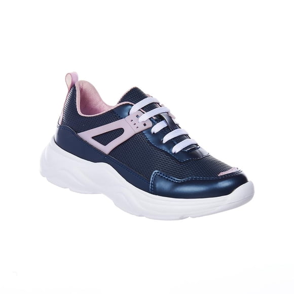 Tenis Casuales Moda para Mujer Marino Tipo Piel Cómodos azul 22