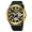 Golden White, variant on Men's Waterproof Sports Watch with Dual Display Multifunction Chronograph Week Date Analog Digital for Outdoor