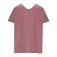 thumbnail image 3 of Lolmot Summer Tops for Women 2023 Trendy Summer Plus Size Casual V Neck T Shirts for Women Mesh Short Sleeve Dressy Tops Shirts, 3 of 4