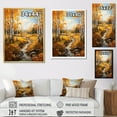 thumbnail image 4 of Designart "Autumn Sonata Birch Woods V" Floral Floater Framed Wall Decor, 4 of 7