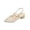 Beige Sandals for Women, variant on hopeusnice Lace Pointed Toe Slingback Block Heel Sandal Women Dressy Wedding Evening Shoes Beige 36