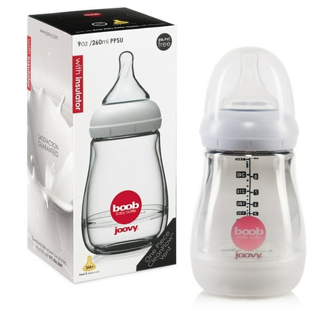 Joovy Boob Baby Bottle PPSU - 9oz/260ml with Insulator