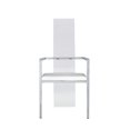 thumbnail image 3 of Milan Lillian Acrylic High-Back Dining Side Chair White (Set of 2), 3 of 8