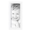 thumbnail image 2 of ArtToFrames 8" x 20" Contemporary White with Lip Picture Frame, 8x20 inch White Wood Poster Frame (WOM-2032), 2 Pack, 2 of 6