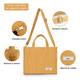 thumbnail image 4 of Bolso Belug De Moda Cercanías Para Mujer Bolso De Pana Casual amarillo, 4 of 5