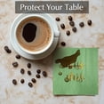 thumbnail image 4 of HornPro Wedding Napkins, Gold & Green, 1 count, Paper, 4 of 6