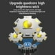 thumbnail image 5 of Linterna LED | USB recargable 1200mAh | 3 modos Fuerte/Medio/Flash | Mini luz de trabajo portátil resistente ABS | Rotación de 360° | Para acampar, andar en bicicleta, hogar, emergencia, al aire, 5 of 8
