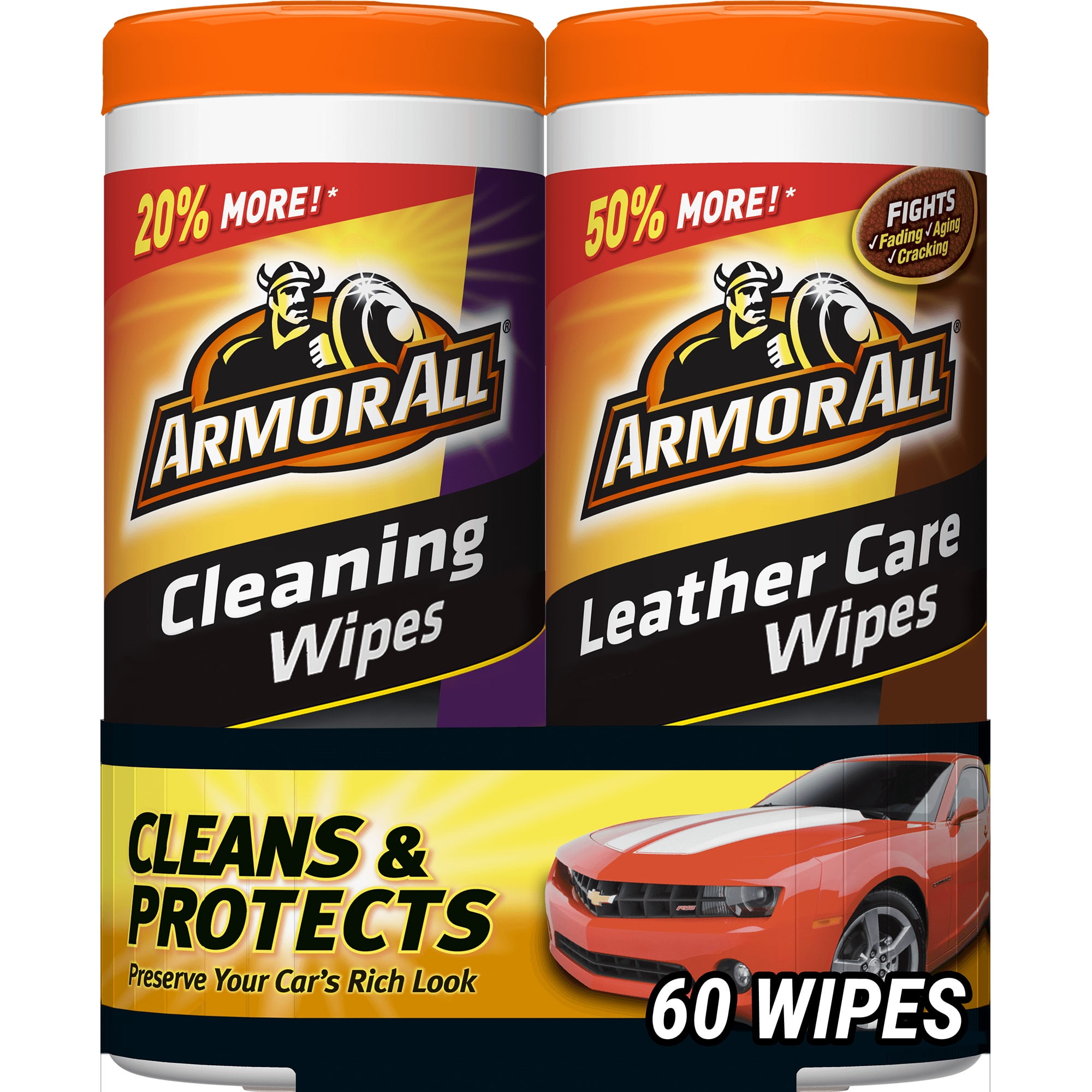 Armor All Cleaning Wipes total 100 count 50 count 2-pack 