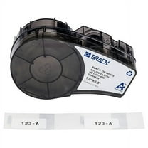 Brady Label/RibbonCartridge,White,Matte,1inW M21-131-499