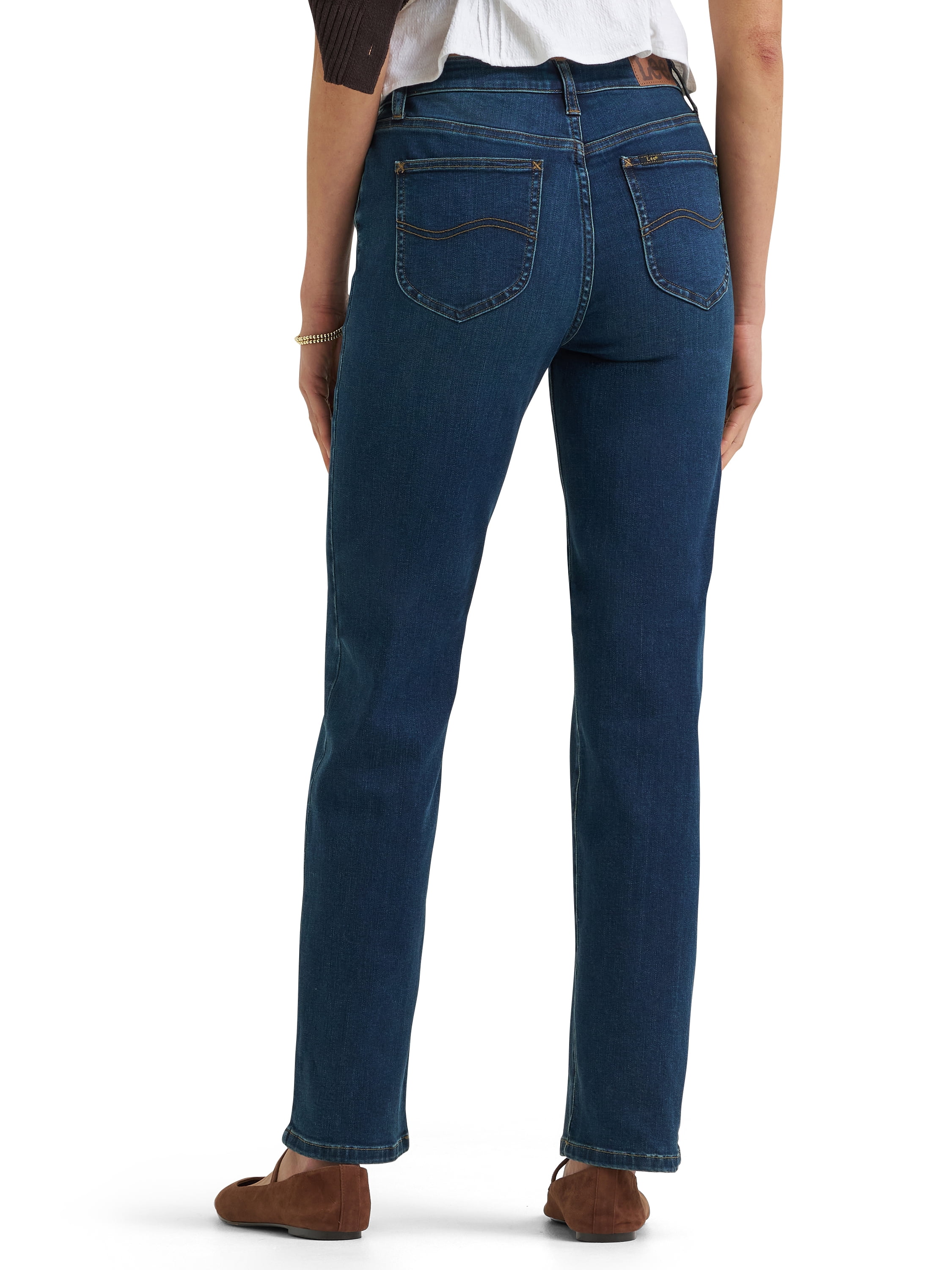Lee® Women's and Plus Mid Rise Straight Leg Core Denim Jeans