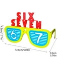 thumbnail image 3 of Funny 67 Party Sunglasses Carnival Novelty Glasses Cool Party Masks with Six Seven Design Summer Party Favors Funny Photo Booth Props Crazy Sunglasses for Adults, 3 of 7