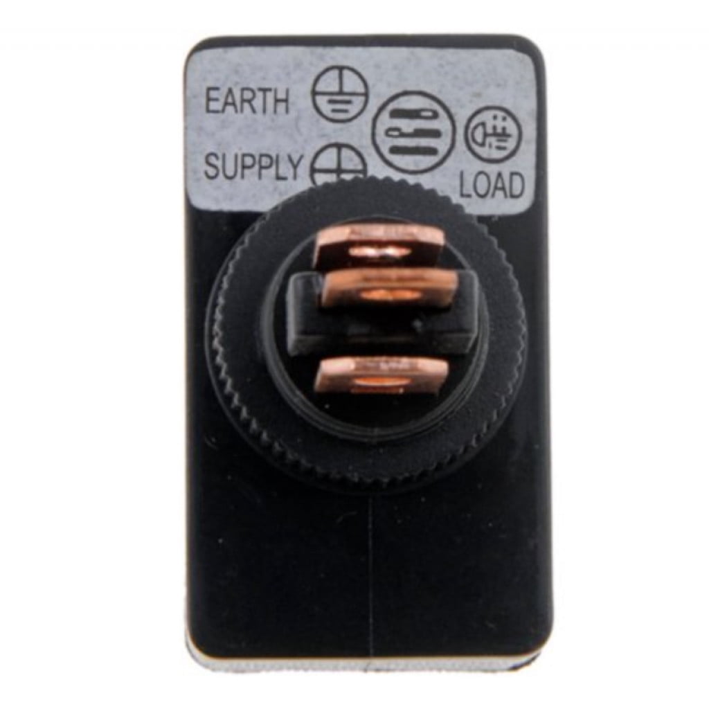 KarParts360 Rocker Switch | Black | Plastic Housing | 20 Amperage | Blue Switch | Single Pole | Illuminated