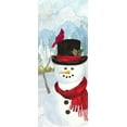 thumbnail image 2 of Reed, Tara 8x14 Black Ornate Wood Framed with Double Matting Museum Art Print Titled - Snowman Christmas vertical II, 2 of 4