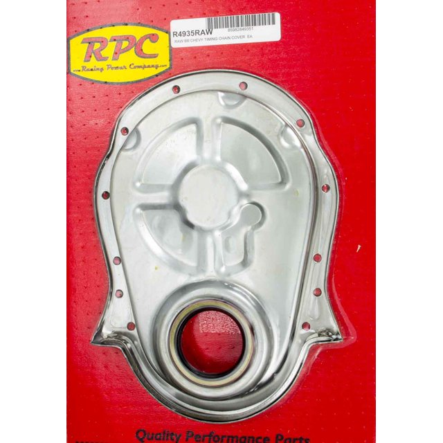 Racing Power Co Packaged R4935raw Bbc Steel Timing Chain Cover Unplated