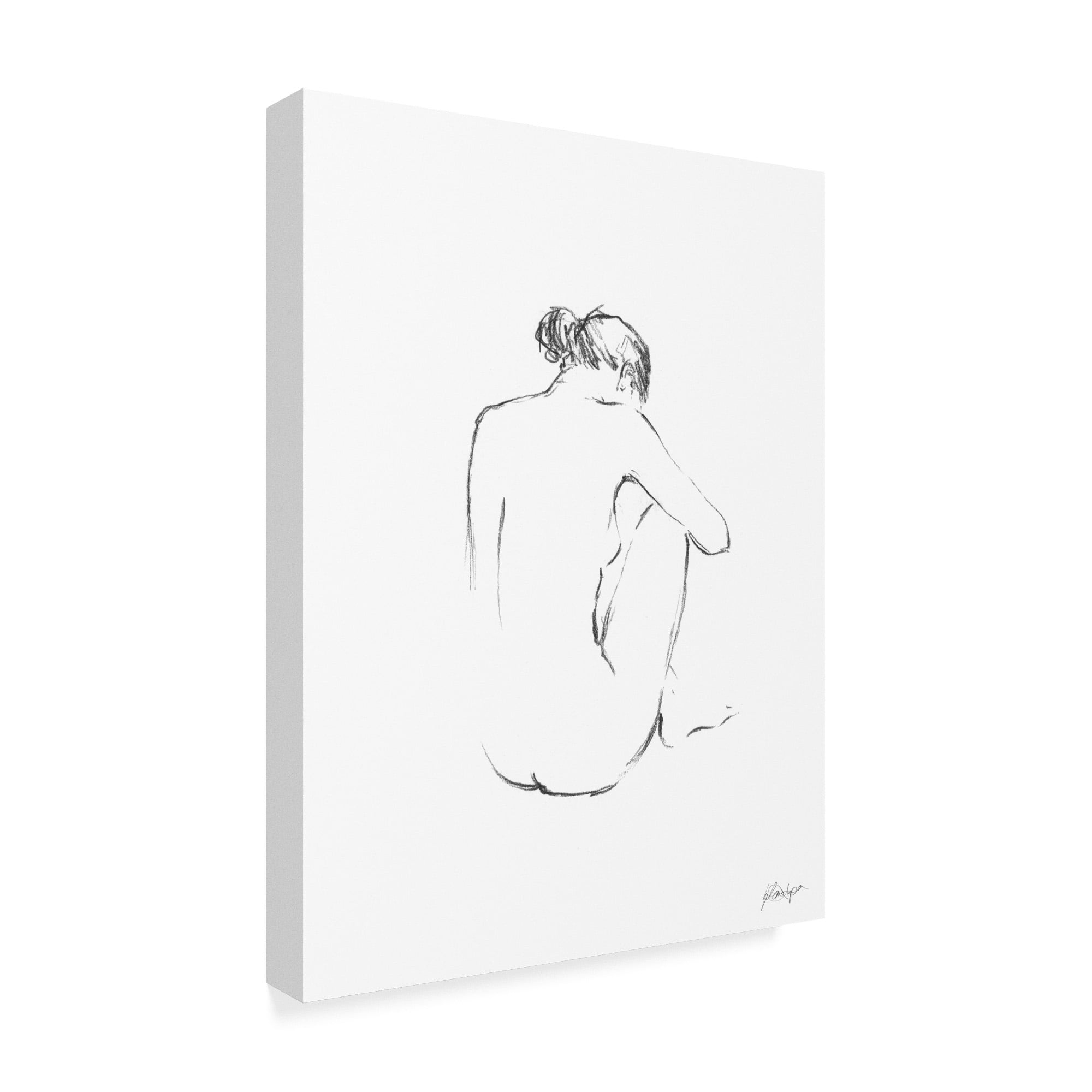 Trademark Fine Art 'Figure Contour III' Canvas Art by Ethan Harper