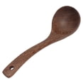 thumbnail image 1 of Wood Spoon, Coffee Scoop Wenge Round Hanging Hole Seamless  For Tea For Cooking For Sugar Curved Handle Small Size,Straight Handle Large Size, 1 of 8