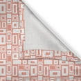 thumbnail image 4 of Ambesonne Geometric Window Valance, Pattern with Rectangles, 54" X 18", Blush and White, 4 of 5