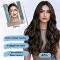 thumbnail image 5 of Creamily 22 Inch Long Brown Wavy Synthetic Wig for Women – Natural Hairline, Breathable Cap, Daily Wear, 5 of 11
