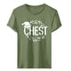 thumbnail image 3 of Gibobby Tops navideños para Mujer Omen Casual Cuello redondo Color sólido Impresión navideña Camiseta de manga corta Top(Verde,XG), 3 of 4