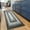 Grey, variant on Area Rug 2x3 Washable Rug Door Mat Print Braided Distressed Rugs Non Slip Doormat Indoor Entrance Thin Rug for Entryway Kitchen Bathroom Bedroom, Black/ 2'× 3'