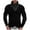Black, variant on Fesfesfes Long Sleeve Shirt for Men Casual Button Long Sleeve Casual Solid Turtleneck Sweater Blouse Sale on Clearance