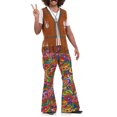thumbnail image 2 of Traje de Halloween, chaleco de los pantalones de la camiseta de los hombres para el baile del club nocturno del disco del partido SG Sunnimix traje hippie hombres mujeres, 2 of 8