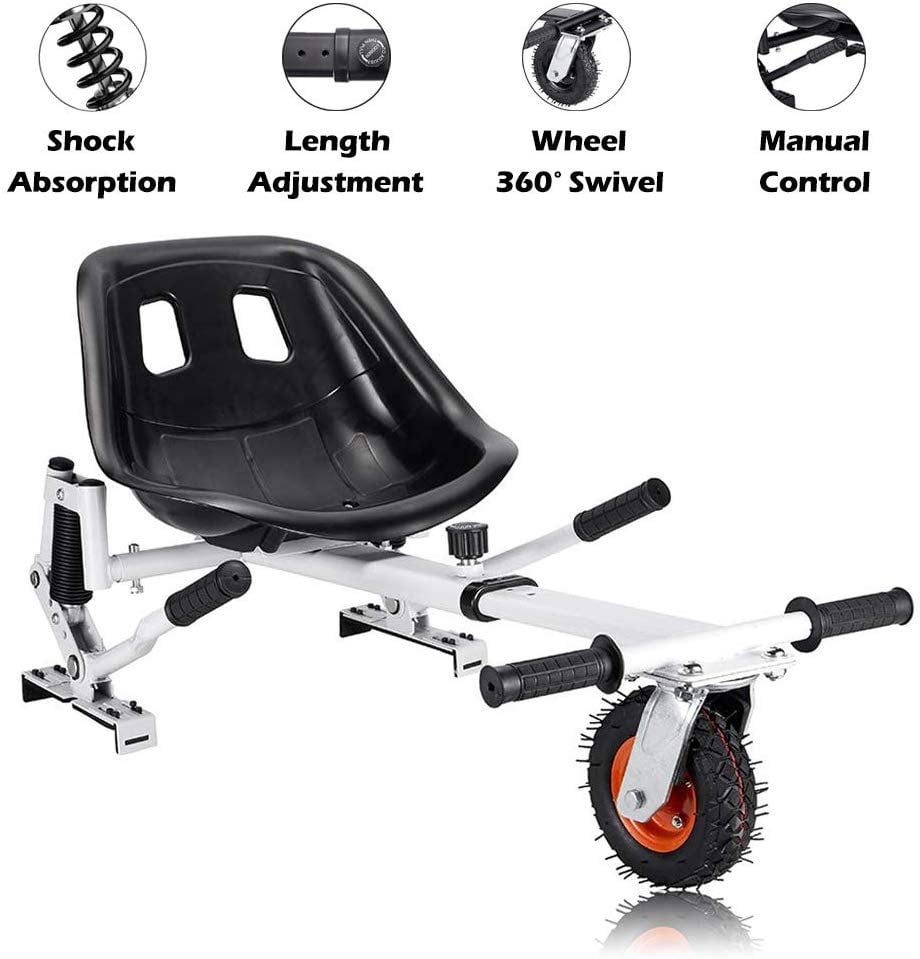 Hishine Hoverboard Seat Attachment Hoverboard Attachments Adjustable Hoverboard Seat Frame and Fits 6.5//8//10 Size Health Sport for All Ages