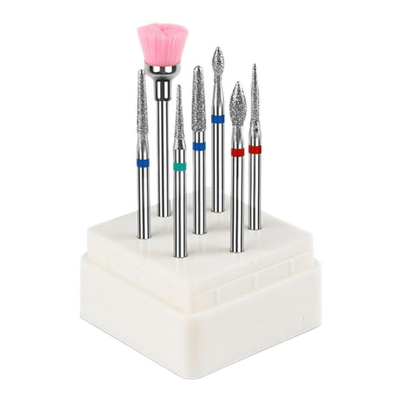 Gazechimp 7 Pieces Nail Compact Electric Nail File Bits for Polishing