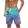 thumbnail image 2 of WAENQINLA Mens Swim Trunks 7 Inch Stretch Elastic Waist Swim Shorts Bathing Suit with Pockets Big and Tall Beach Shorts for Men, 2 of 5