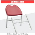 thumbnail image 2 of Yeshouse Sillas plegables (paquete de 2, 4 o 6) con cojín de piel sintética, capacidad de 159 kg, estructura de metal y almohadillas antideslizantes, portátiles y apilables para hogar y eventos, 2 of 8