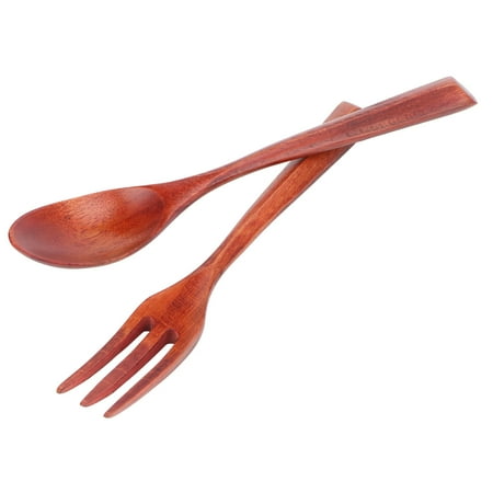 

Wooden Cutlery Set 2Pcs/Set Kitchen Tableware Reusable For Office For Home For Restaurant For Travel Phoebe Wood