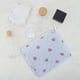 thumbnail image 4 of Bolsa de Maquillaje Cuadrada Mediana de Rayas Acolchadas de Fresa Única para Viajes Azul de Poliéster, 4 of 6