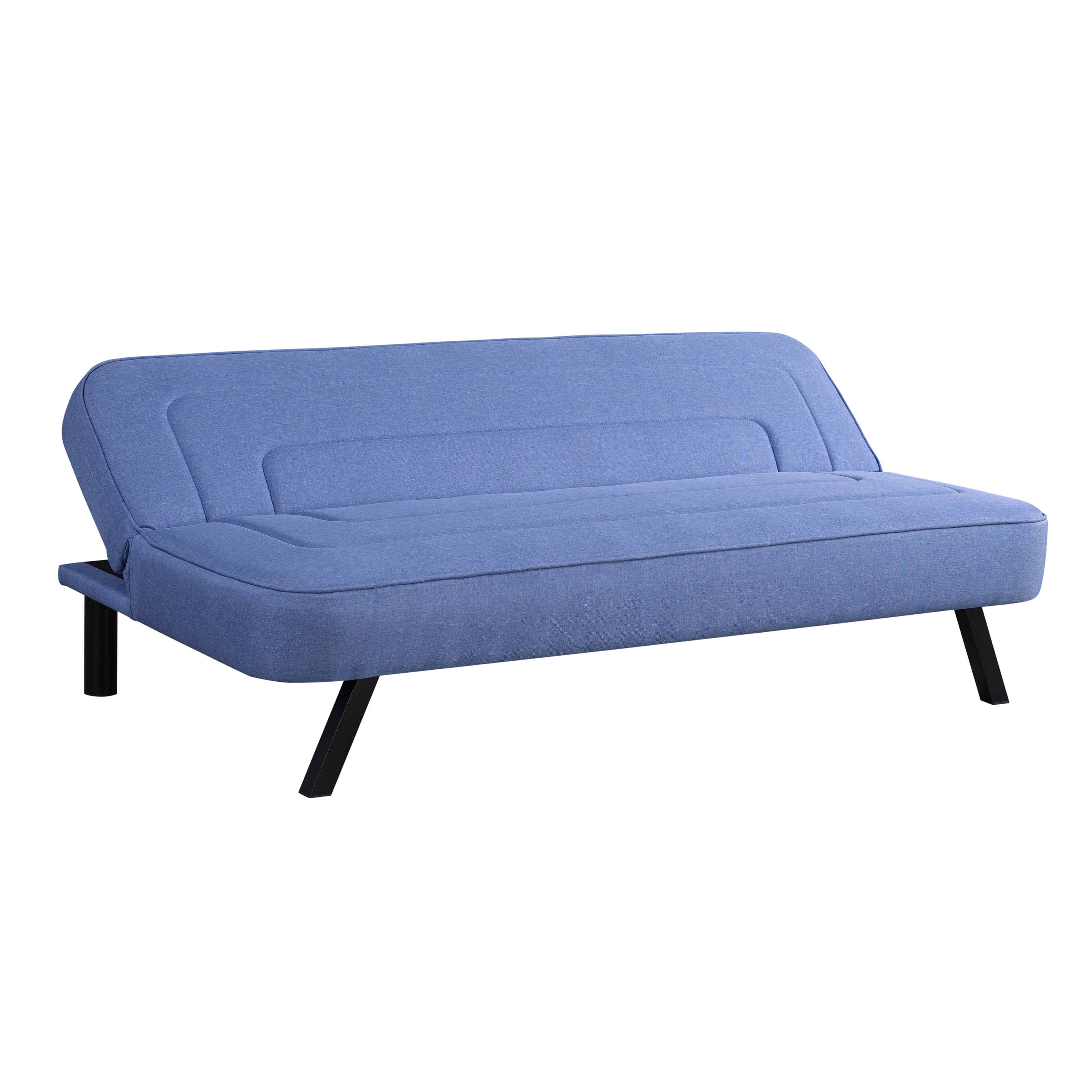 Serta Fletcher Modern Twin Futon, Blue Woven Fabric