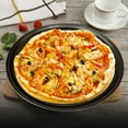 thumbnail image 5 of Lssam 12 Inch Perforated Pizza Crisper Pan, Nonstick Carbon Steel Baking Sheet with Holes, Oven Safe Round Pizza Pan for Home and Restaurant Kitchen, 5 of 7
