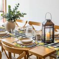 thumbnail image 6 of Lemon Round 15 Inch Placemats Set of 8, Black Plaid Check Yellow Fruit Flower Floral HeatResistant Non Slip Place Mats for Dining Table, Wipeable Braided Kitchen Table Mats for Housewarming, 6 of 9