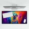 thumbnail image 4 of Hippie German Shorthaired Pointer Portrait oil painting Watercolor Tie-dye Vintage Desk Mat Full Keyboard Mouse Pad GSP Lover Dog Gift Large Mousepad - 00015, 4 of 5
