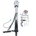 thumbnail image 6 of 30 Inch Polish Stainless Steel Floor Shift Steering Column with 9 Hole Wheel Adapter Switch Automatic No Key Silver, 6 of 11